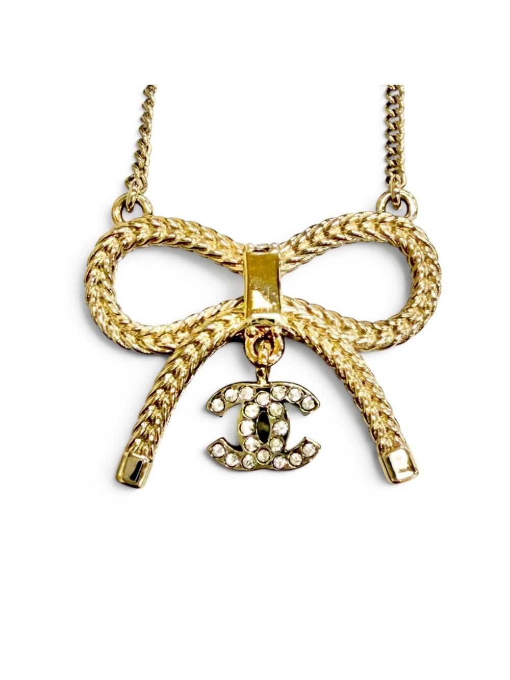 Chanel Cc Logo Pendant Necklace Metal #371302C10B